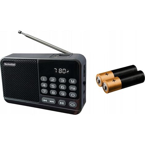 Radio portátil de emergencia FM TechniSat travelradio 310, alimentada por batería. (1/5)