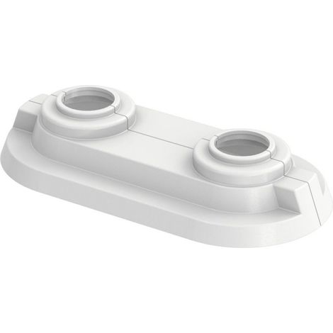 Flamco Doppelrosette RDC 50 50mm, Rohrdurchmesser 15mm, weiß 50 Stk (1/2)