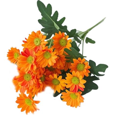 Chysanthèmes Atificiels Extéieu Fleus ésistantes aux UV pou Jadinièes Atificielles Impeméables pou Jadin Cimetièe Patio Automne Décoations Fenête Halloween (1/5)