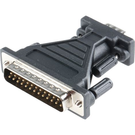 Rs Pro – Adaptateur Sub-D 9 Mâle vers Sub-D 25 Mâle – Câble 1,5m – Connecteurs 9 et 25 broches – Pour applications vidéosurveillance