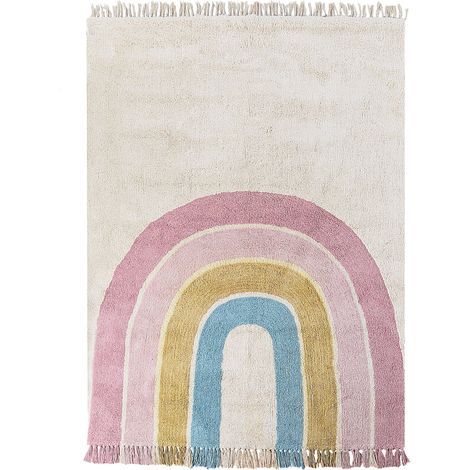 Kinderteppich TATARLI Bunt 140 x 200 cm Baumwolle
