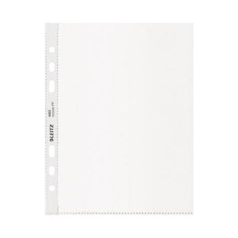 LEITZ Prospekthülle Leitz Recycle DIN A5 0,10mm oben offen Polypropylen 90 % recycelttransparent 25 St./Pack. (1/4)