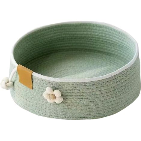 Lit pour chaton — 40 x 40 x 15 cm — Panier pour chat d'intérieur : un espace de repos douillet faisant également office d'aire de jeu.
