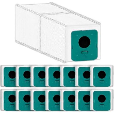 (15 pièces) Sacs à poussière de remplacement VCA-ADB95 compatibles avec l'aspirateur-balai sans fil Samsung Bespoke Jet, sacs jetables VCA-ADB953, sac de collecte automatique de poussière (1/5)