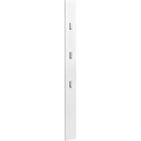 Appendiabiti per armadio 170 cm ganci appendiabiti da parete pannello a parete bianco 030002143