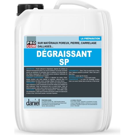 Dégraissant nettoyant, décapant graisse, sol béton, carrelage, faïence - Dégraissant SP PROCOM http://www.peinture-etancheite.com/img/co/369.jpg 1 litre (1/2)
