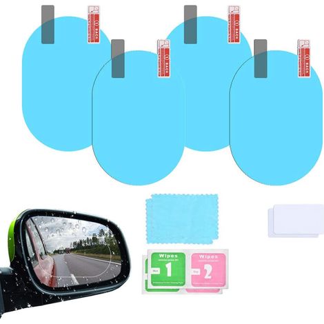 Film Protection Rétroviseur Arrière - Antipluie Antireflet Antiembuage - Universel pour Rétroviseurs Latéraux - 135 x 95 mm - 1 Pièce (1/5)
