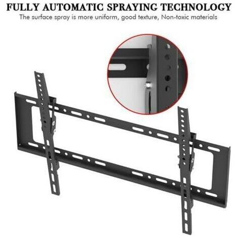NALOOKAMIC Support Mural TV pour écrans 32-70 Pouces (81.3-177.8 cm) LED LCD Plasma et Courbé , Capacité Max 50kg, Noir