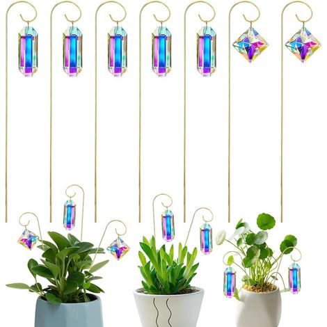 7er-Set Rankgitter für Topfpflanzen – Kristall – Metall – Für kleine Topfpflanzen – Dekoration für Zuhause, Fenster und Garten (1/5)