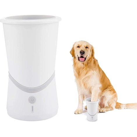 Nettoyant de la Patte de Chien électrique, en Silicone détachable de la Patte de la Patte de la Patte de la Patte de la Patte de la Patte de laveuse USB Rechargeable pour Chien Chat