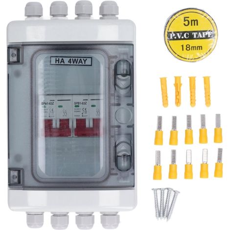 Boîtier disjoncteur mini CC 2E/2S – Sectionneur PV 500V 32A – Résistant UV – IP65 étanche – Distribution solaire