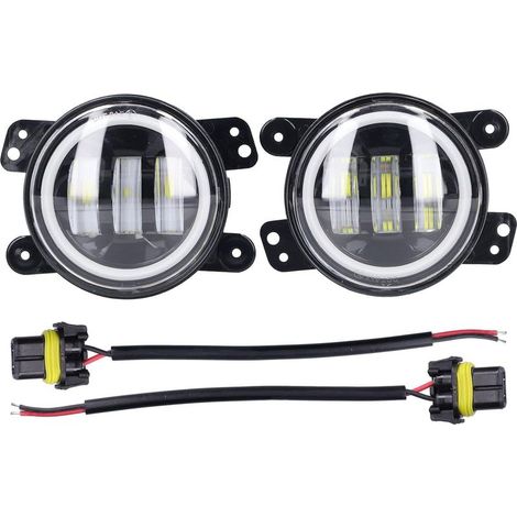 2 LED-Nebelscheinwerfer, 30 W, 3000 lm, Aluminiumlegierung, IP67, PKW/LKW