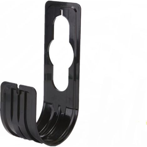 Black wall-mounted hose organizer, 2-piece set, hose storage rack, agricultural hose holder. (1/5)