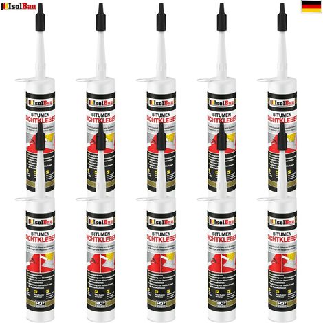 Bitumenkleber 10 x 310 ml Dichtstoff Dachdicht Bitumen Dichtmasse Schindelkleber (1/5)