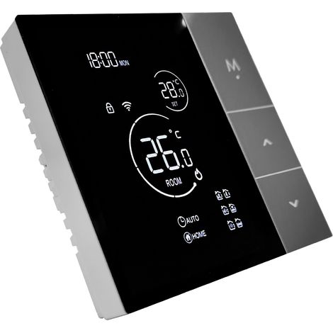 Intelligenter WLAN-Thermostat für Fußbodenheizung, kompatibel mit Tuya/Google Home/Alexa, mit externen 16-A-Sensoren (1/5)