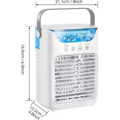 Ventilateur Tour SilencieuxGrande Puissance, Longue AutonomieMural ou TablePortable -