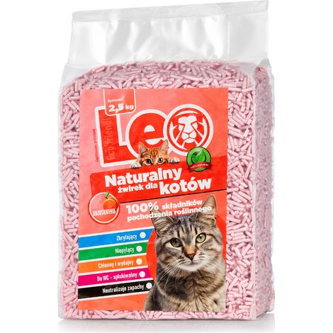 Litière pour chat Leo - Pêche