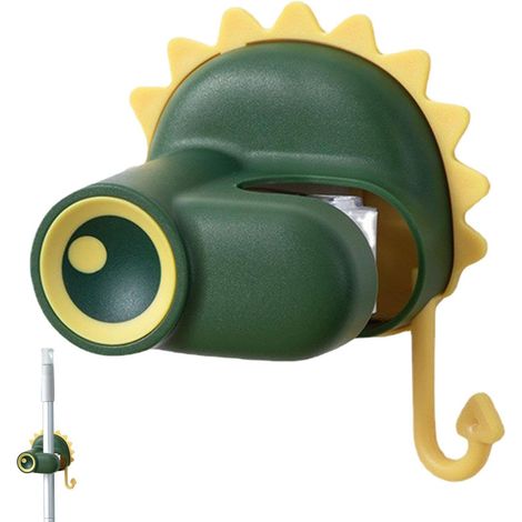 Generic Besenhalter-Wandhalterung, Waschküchen-Wandhalterung, selbstklebend, ohne Bohren, für Zuhause, Küche, Garten, Waschküche, Garage, 1 Stück