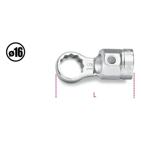 clé polygonale pour barre dynamométrique beta 652 - 21