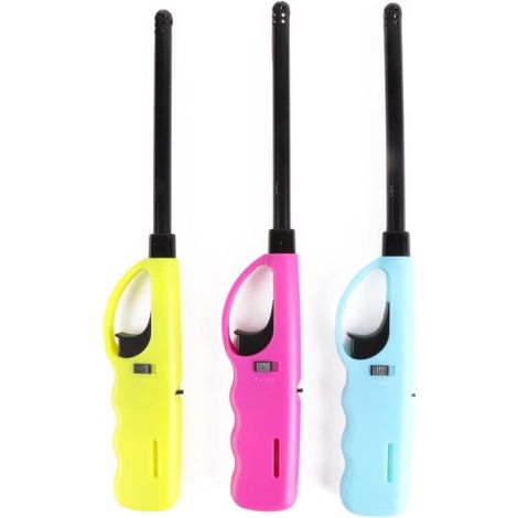 1 Briquet De Cuisine à Gaz Rechargeable 27x4x2,3cm Couleurs Assorties Euro/u (1/4)