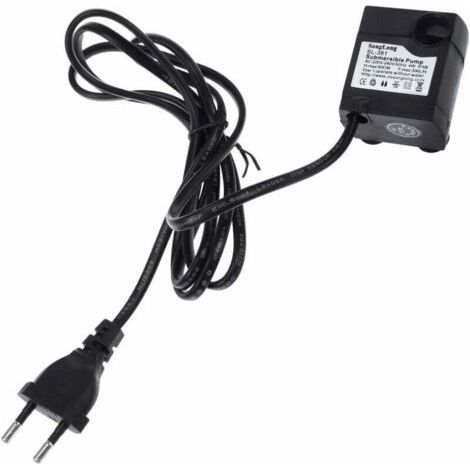Pompe submersible ultra-silencieuse – 300 L/h, 5 W, pour fontaine, aquarium et bassin extérieur – Prise UE