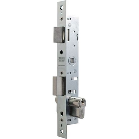 Tesa Assa Abloy 220015HZ Einpunktverschluss De Schiebehebelschloss für verzinkte Metallprofile White Eingang 13,5 mm 2200 mit Zylinder (1/2)