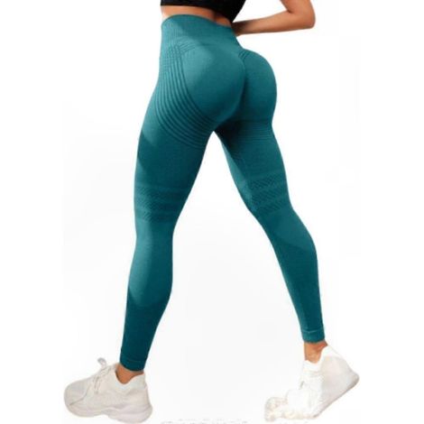 Hochgeschnittene, formende Leggings, 3D-Anti-Cellulite-Sporthose mit Po-Lifting-Effekt, ideal für Frauen im Fitnessbereich (1/5)