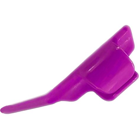 Poussoir à doigts pour couture, design ergonomique professionnel, résistant à l'usure, protège-pouce pour travaux d'aiguille, accessoires de couture violets (1/5)