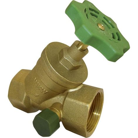 KIRCHHOFF Schrägsitzventil, 1/2", mit Entleerung (1/3)