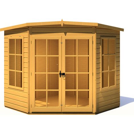 Hampton Shiplap Summerhouse Garden Sun Room Approx 7 x 7 Feet (1/6)