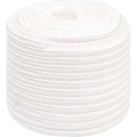 Corde de bateau, Corde de Chanvre, pour la Décoration, le Bricolage, le Jardinage Blanc complet 16 mm 50 m Polypropylène OIB1216E (1/5)