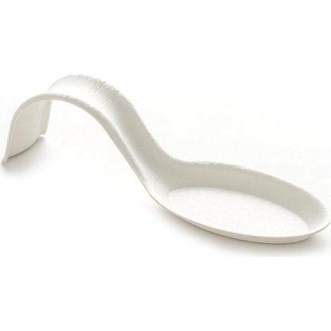 D-Work 600 Cuillères Bouchées Chinoise Biodégradables en Pulpe de Canne - 12 x 3,8 x Ht. 3,2 cm - Usage Unique - Écologique et Pratique pour Aliments Froids et Chauds (1/2)