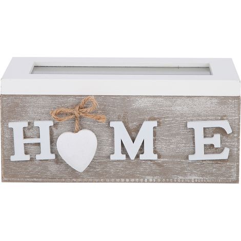 Tea Bag Jewelry Organizer Storage Box Desktop Container (Two Compartments)
