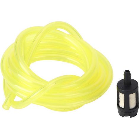 Filtre à carburant pour tronçonneuse, 4 tuyaux d'essence avec 8 filtres à carburant, accessoire de rechange pour tronçonneuse (1/5)