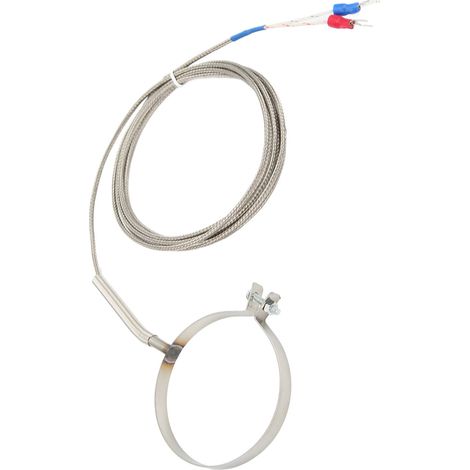 Capteur de température K Type 0-400°C, sonde thermocouple en acier inoxydable 60mm, filetage industriel, câble 2m/6,6ft, contrôle thermique précis (1/5)