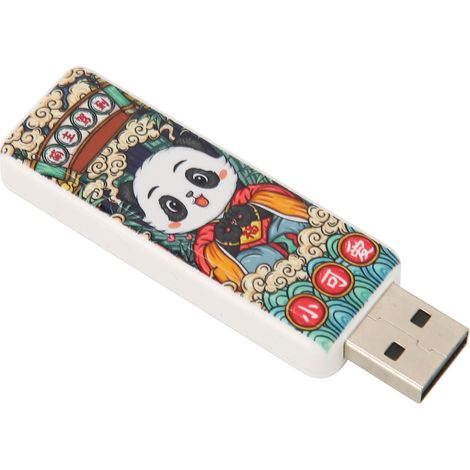USB-2.0-Stick im chinesischen Stil, Hot-Swap-fähig, Plug-and-Play, stoß- und feuchtigkeitsbeständig, breite Kompatibilität, Panda-Design, 16 GB (1/5)