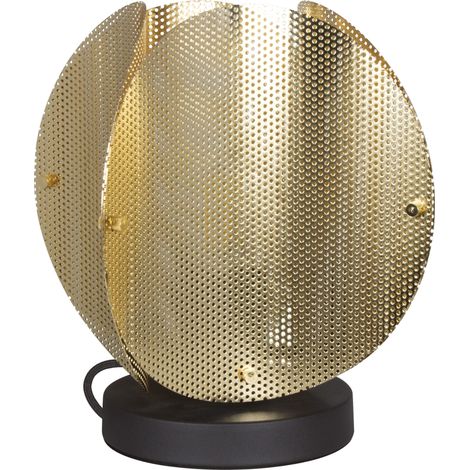 OSRAM OSRAM DECOR Globe plié Lampe de table E27, 260mm, Or, Acier électroplaqué, Industriel, Câble textile (1/5)