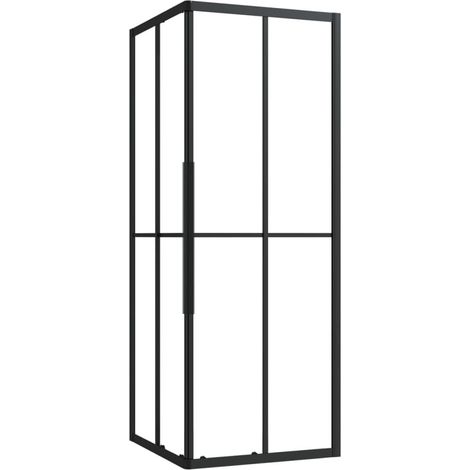 Box doccia ESG 80 x 80 x 180 cm nero 020002043