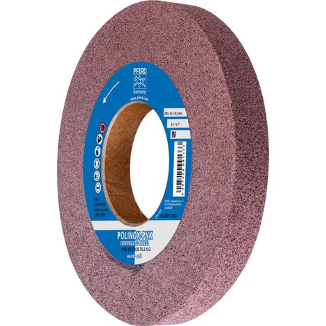 PFERD TOOLS POLINOX Gewickeltes Vlies-Rad PNK Ø 200x25 mm Bohrung-Ø 76,2 mm Weich A Grob für Finish
