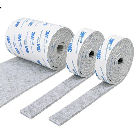Tapis en feutre autocollants - 3 rouleaux en 2 tailles 100 cm - peuvent être coupés à n'importe quelle taille (1/5)