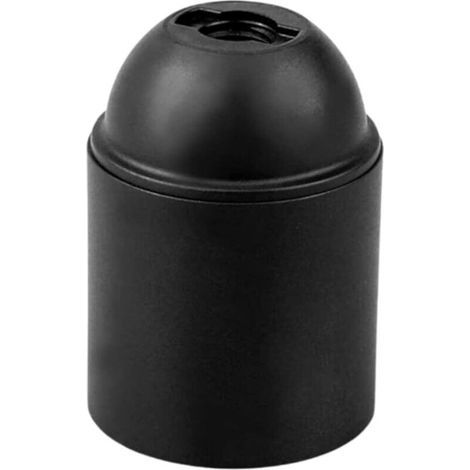 Pack de 10 Douilles E27 Noir  Support Douille E27 Lisse  Base pour Ampoule Exposée et Filetage Épais E27 (1/5)