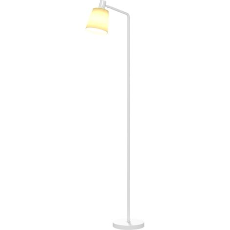 Lampe sur pied LED réglable 3 températures 3000K-6500K, abat-jour rotatif, ampoule E27
