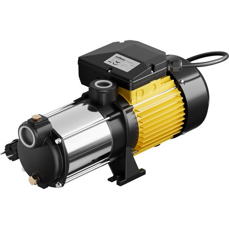 XPOtool Mehrstufige Kreiselpumpe 10200l/h 1650W Förderhöhe 65m, Ansaughöhe 8m, 2850U/min, Wasserpumpe für Hauswasserwerke, Haus und Garten (1/5)