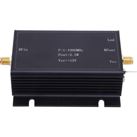 HF-Leistungsverstärker 15 V 1–1000 MHz Breitbandverstärker, Leiterplattenbauteil aus Aluminiumlegierung (1/5)