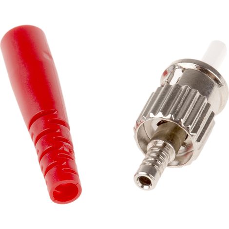 Connecteur pour fibre optique ST Simplex, Multimode, taille de la fibre 127µm ( Prix pour 1 )