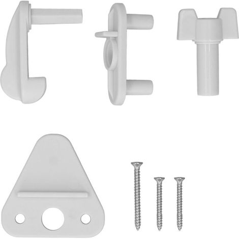 Serrure pour porte de ponton ABS – Kit de remplacement 2 sets pour portes à charnières 1 à 1.25 pouces – Yachts, RVs, bateaux-pontons (1/5)