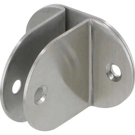 Itar – Support en u platine double inox 304 – Finition satinée – Épaisseur 2 mm – Hauteur 50 mm – Largeur 55 mm – Fixation murale pour panneaux 13 mm