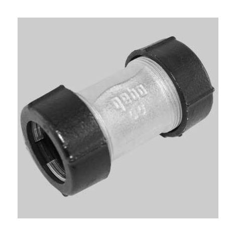 RACCORDO A COMPRESSIONE IN GHISA DOPPIO - 24,6 - 27,3 DN 20