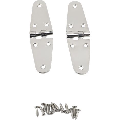 Charnière marine et vis 316 inox 6 trous – Bateau quincaillerie porte 2 sets, qualité marine (1/4)