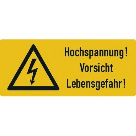 PROTEC 052554 SCHUTZKLASSE 10 FT HOCHSPANNUNGS-MASCHINENPLATTE CES PMSHL